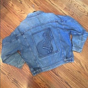 GIBSON GUITAR DENIM JACKET - MEDIUM WASH